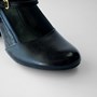 کفش چرم پاشنه دار زنانه دیزاین پیتون | کد 45